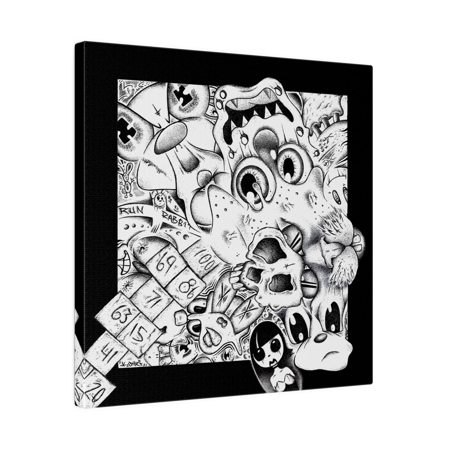 Koshir World B&W Canvas