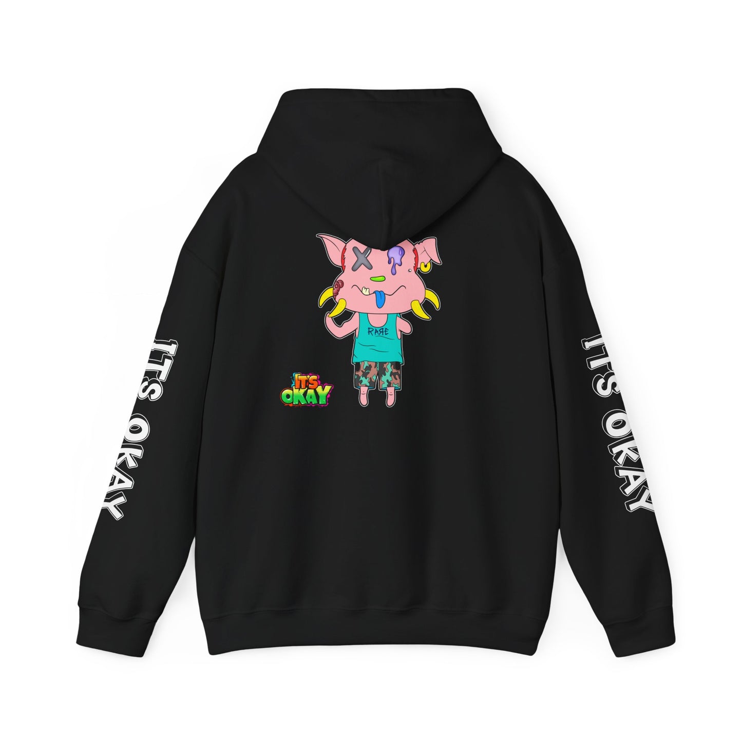 Graffiti It's Okay Unisex Hoodie Sweatshirt with Peasy