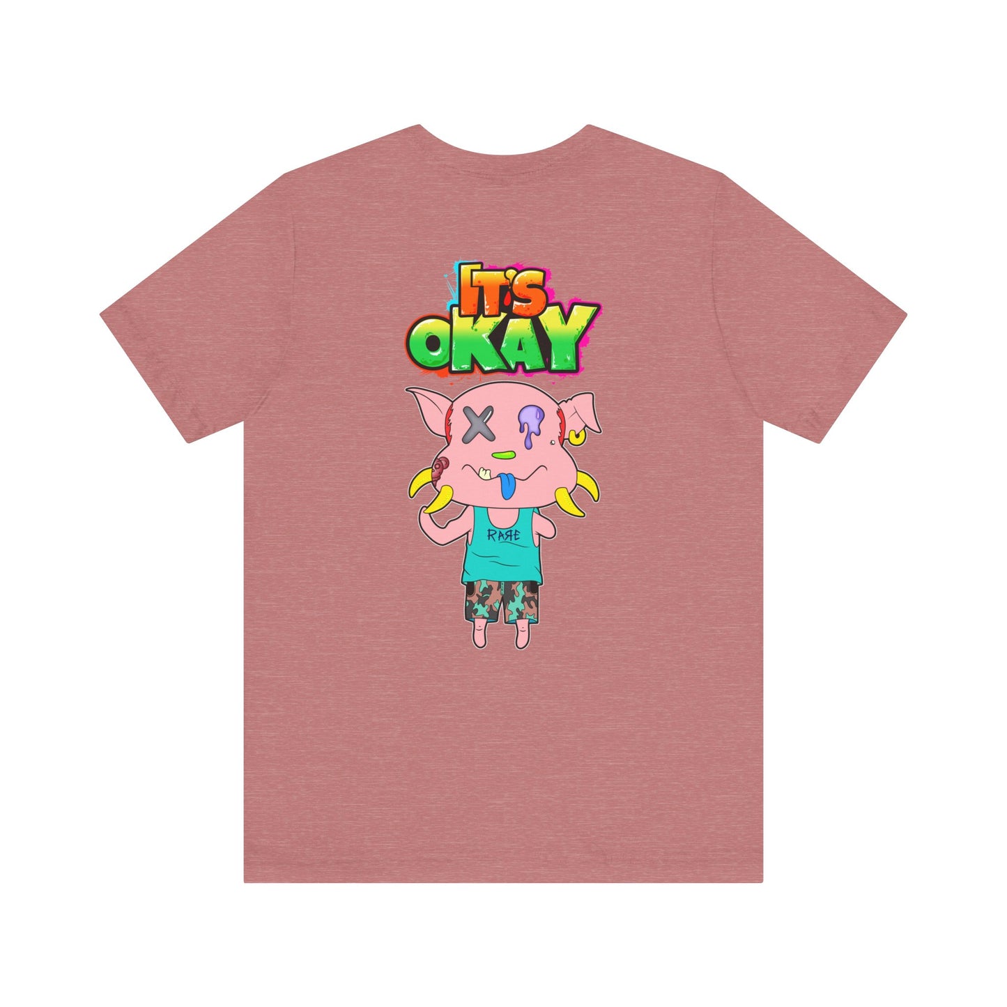 T-shirt with Koshi Bear Logo and Peasy from the It's Okay Collection