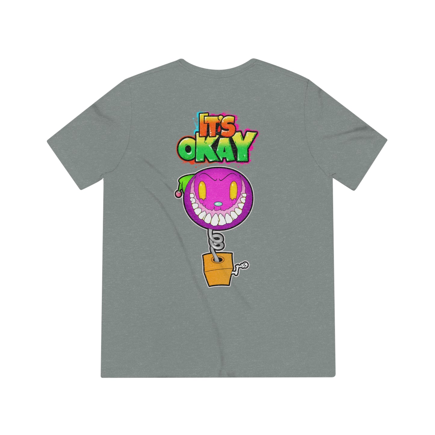 It's Okay Unisex Triblend Tee with Jack