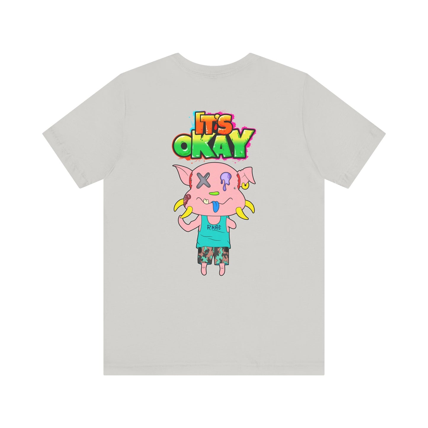 T-shirt with Koshi Bear Logo and Peasy from the It's Okay Collection