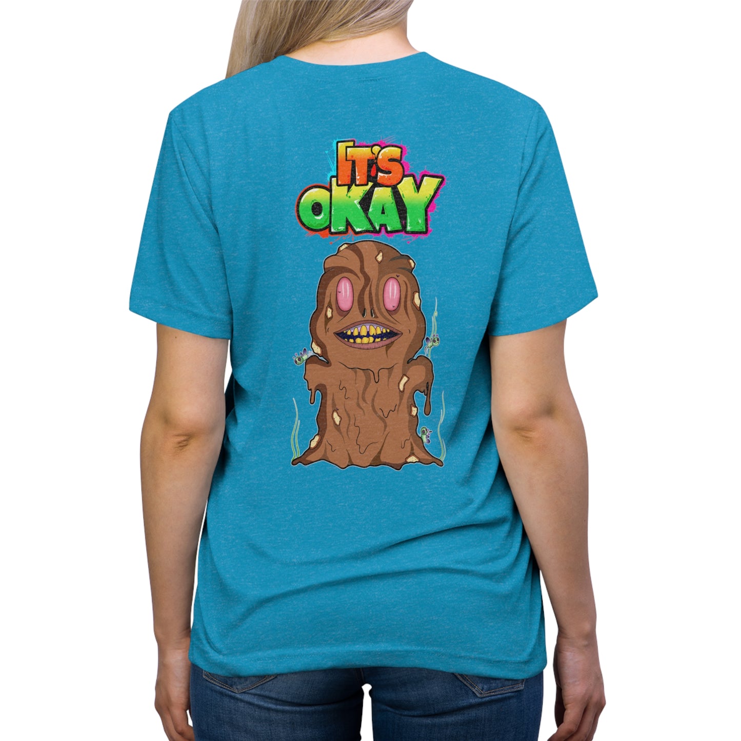 It's Okay Unisex Triblend Tee with Lil' Dookay