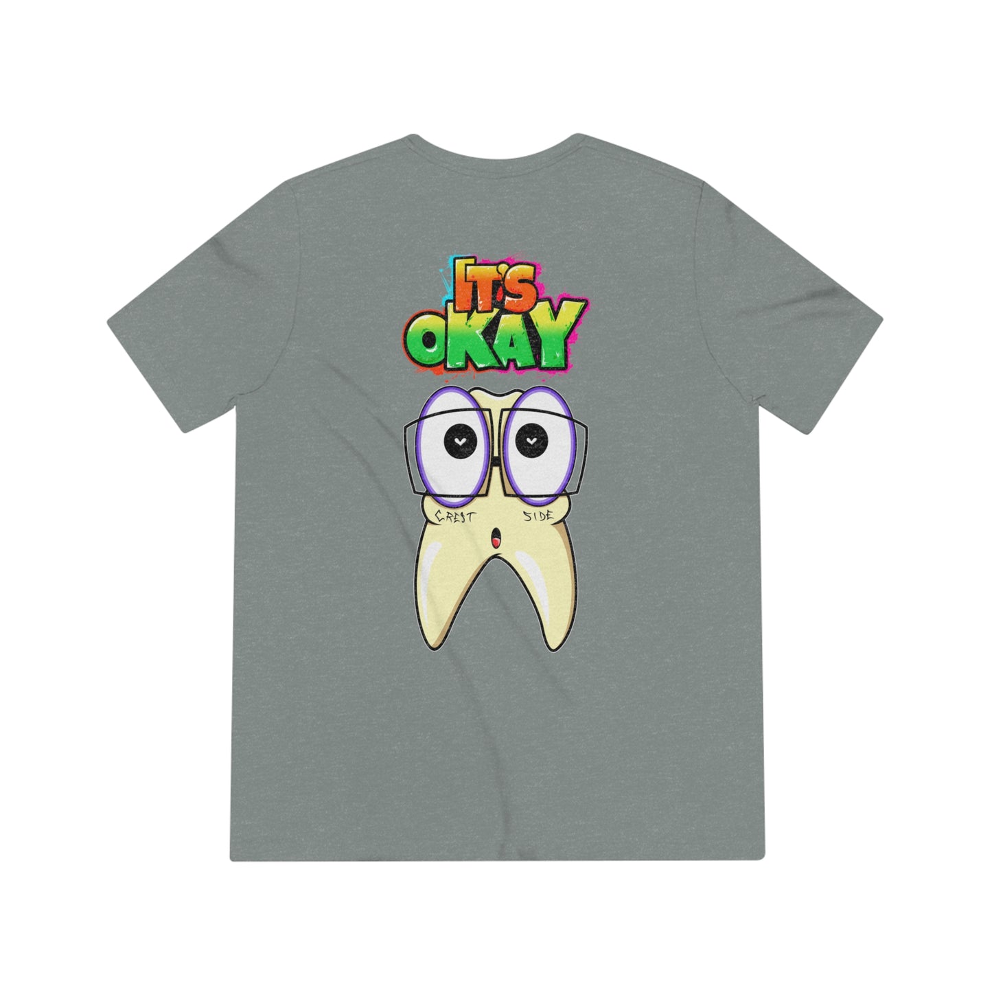 It's Okay Unisex Triblend Tee with Timmy the Tooth