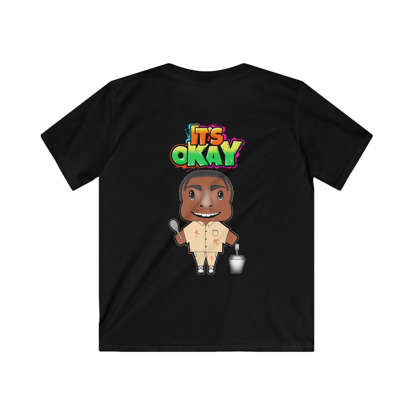 Kids Softstyle Tee with the Character Casel From the It's okay collection