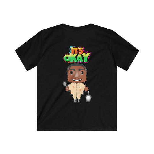 Kids Softstyle Tee with the Character Casel From the It's okay collection