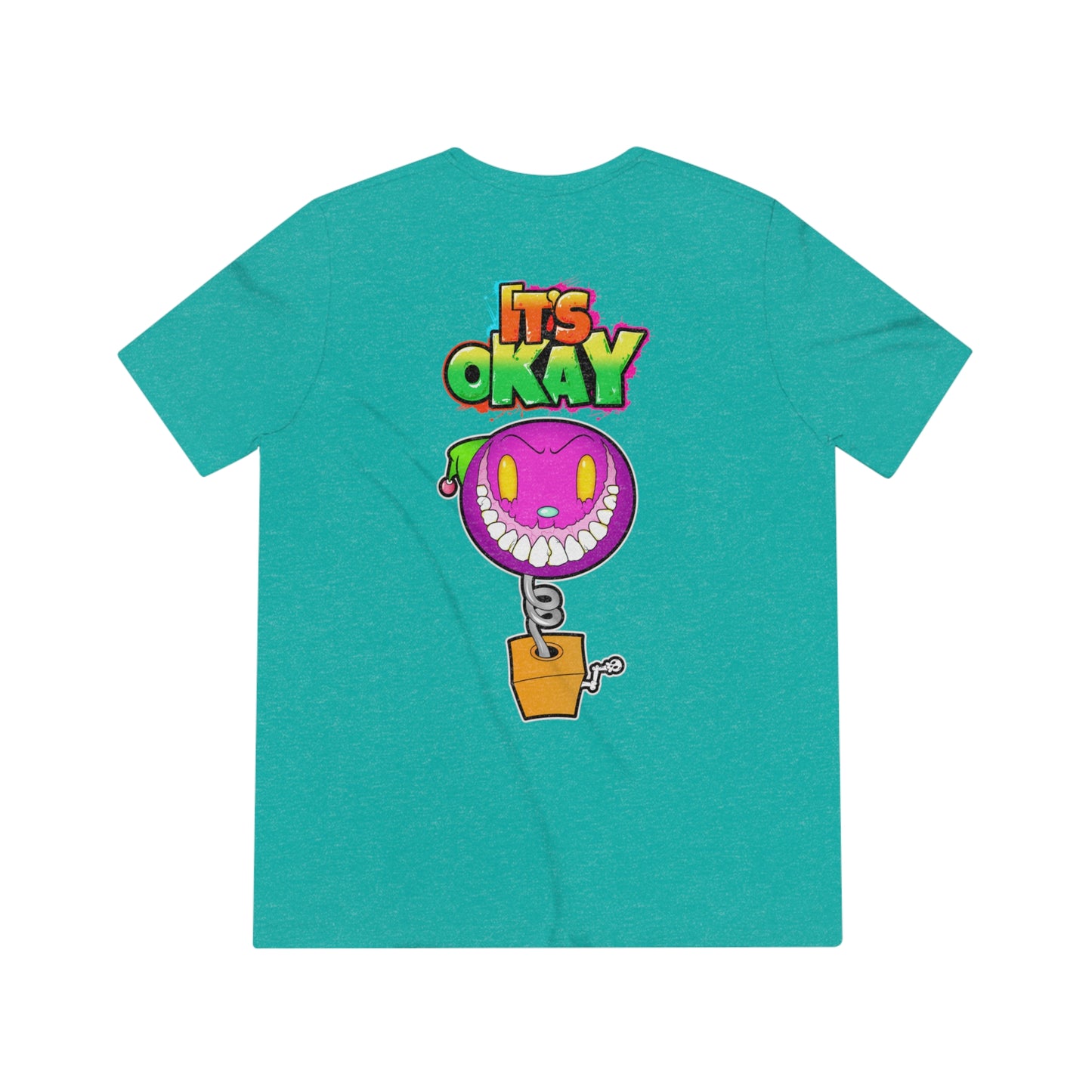 It's Okay Unisex Triblend Tee with Jack