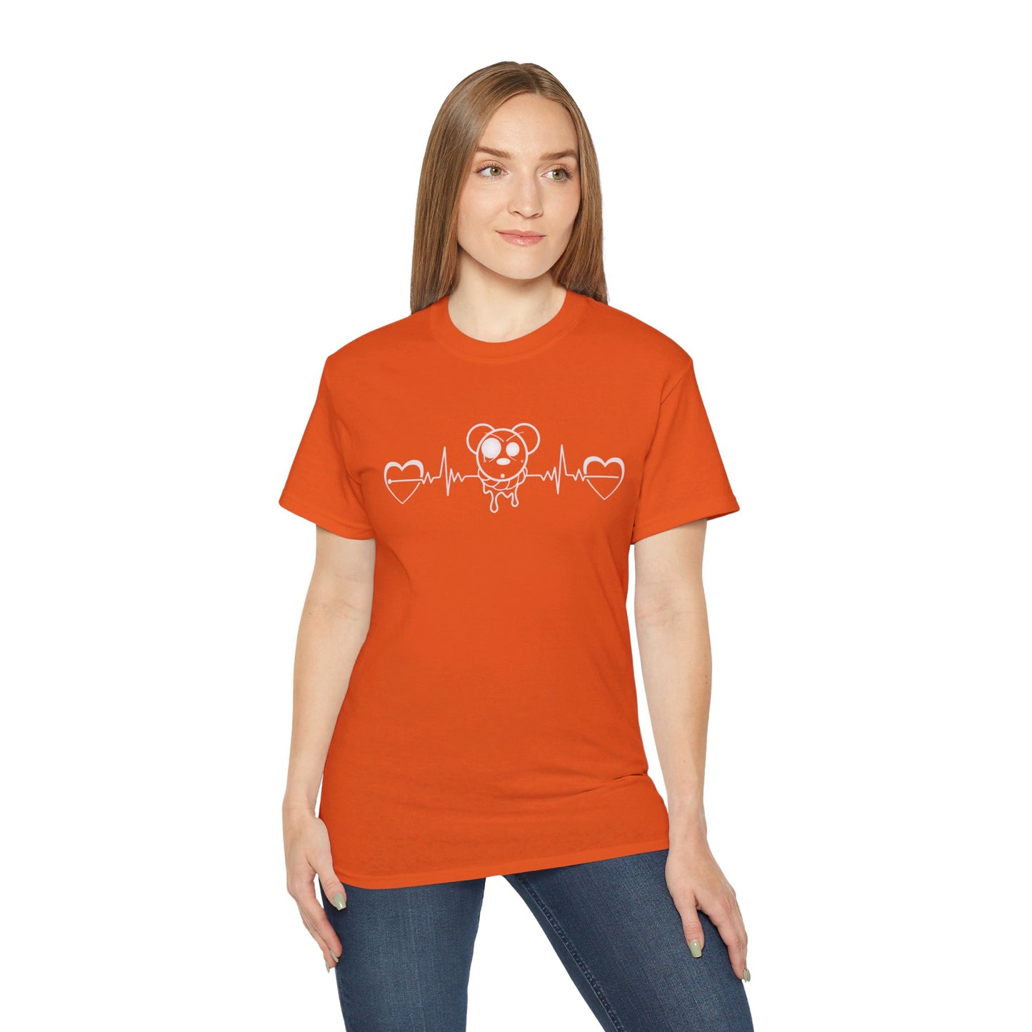 Heart EKG Ultra Cotton Tee