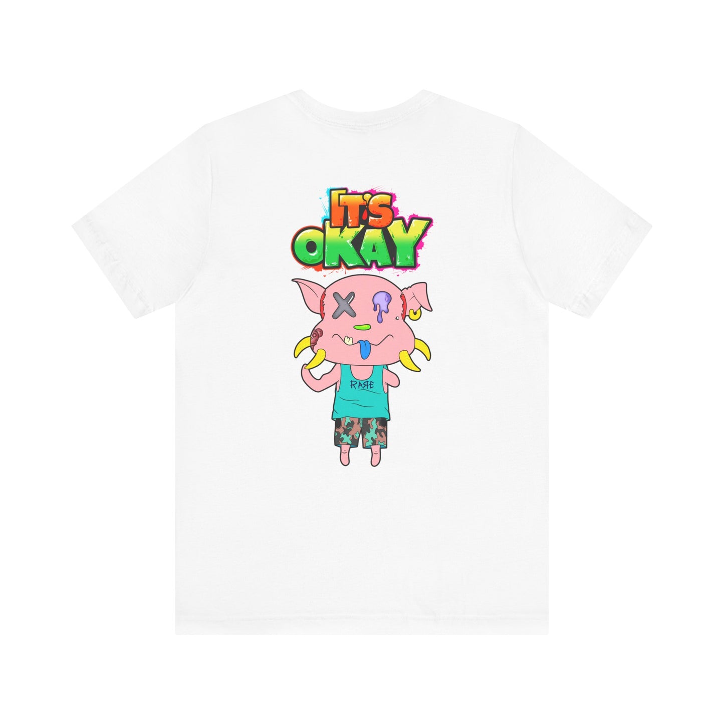 T-shirt with Koshi Bear Logo and Peasy from the It's Okay Collection