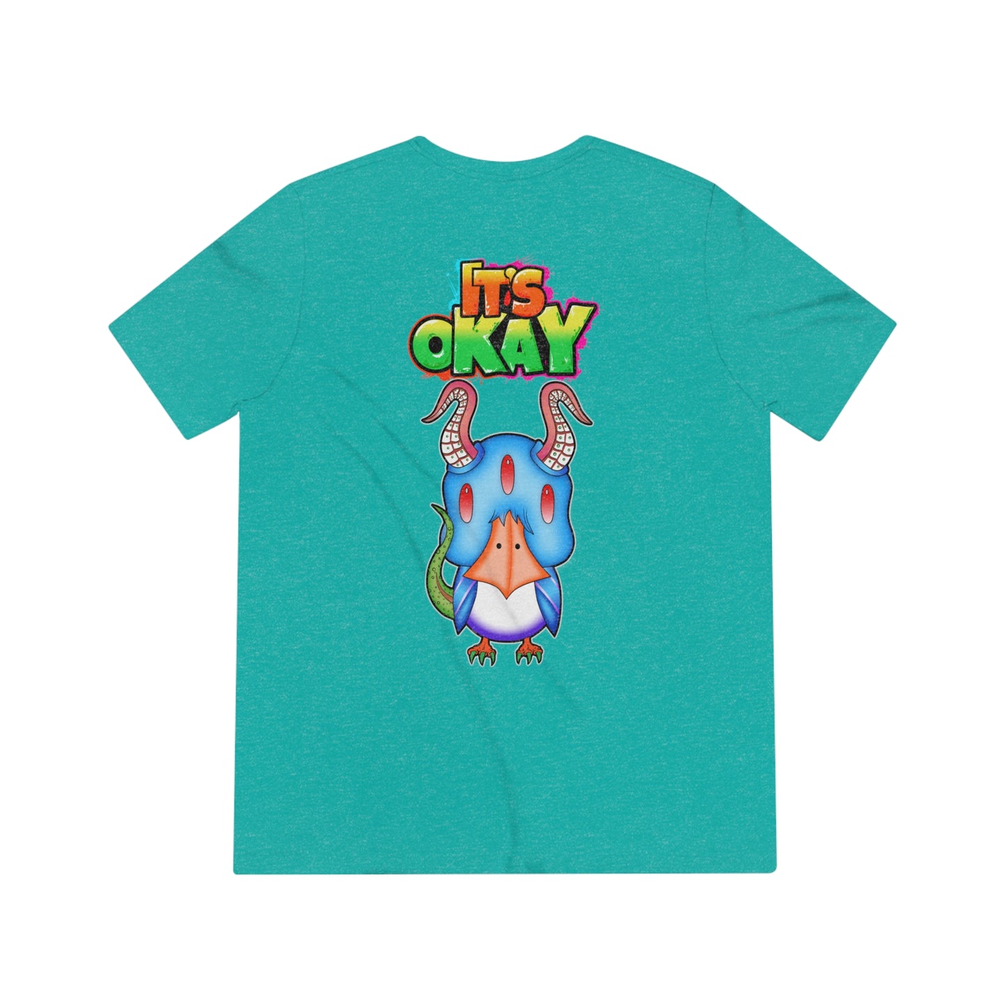 It's Okay Unisex Triblend Tee with Krishade