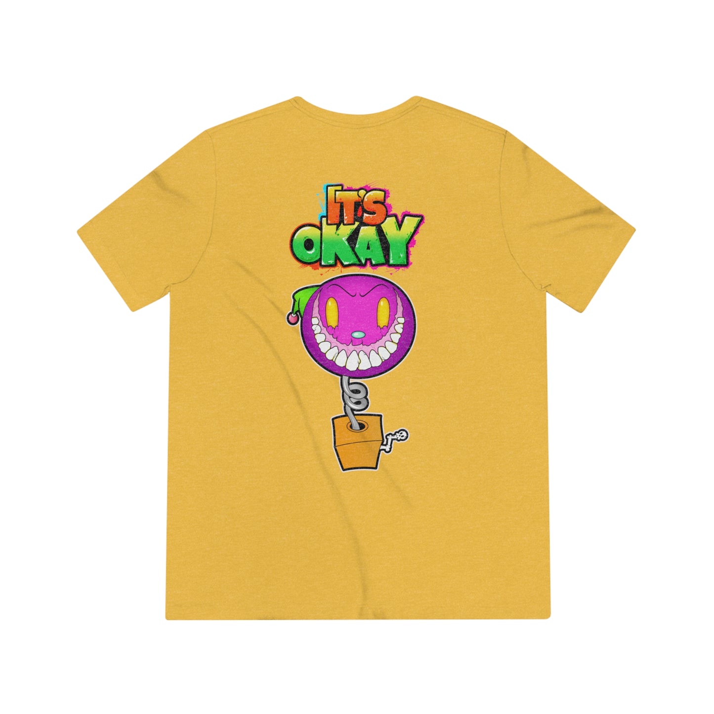 It's Okay Unisex Triblend Tee with Jack