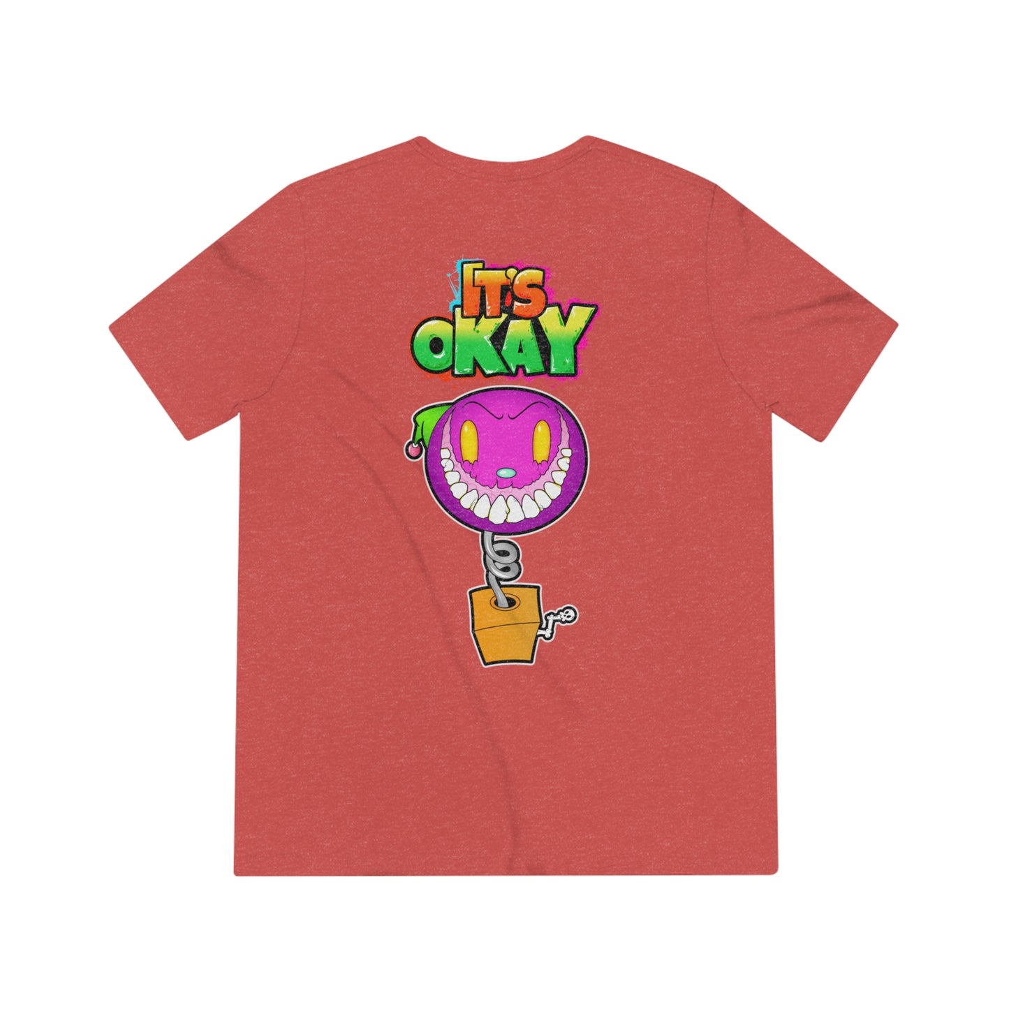 It's Okay Unisex Triblend Tee with Jack