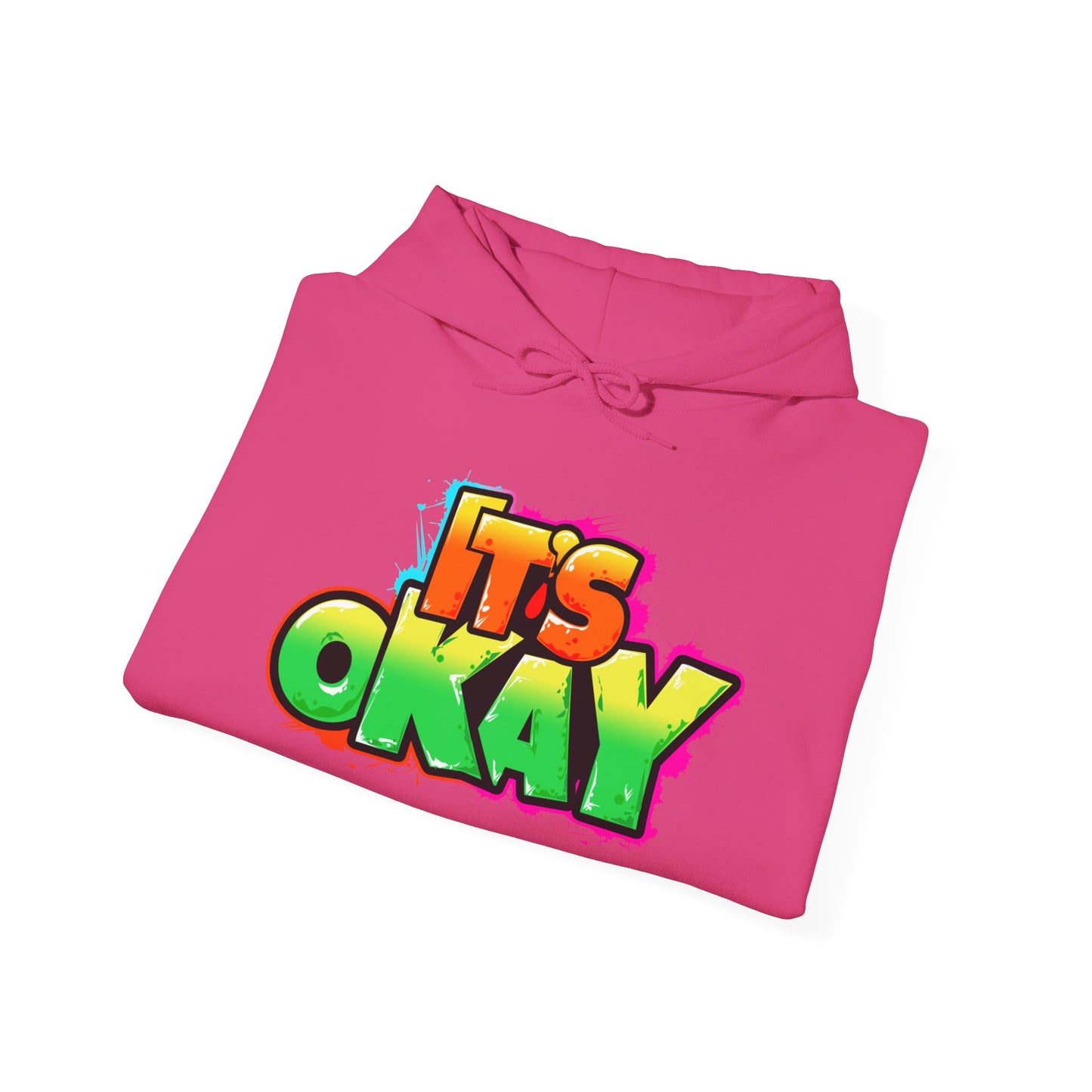 Graffiti It's Okay Unisex Hoodie Sweatshirt with Peasy