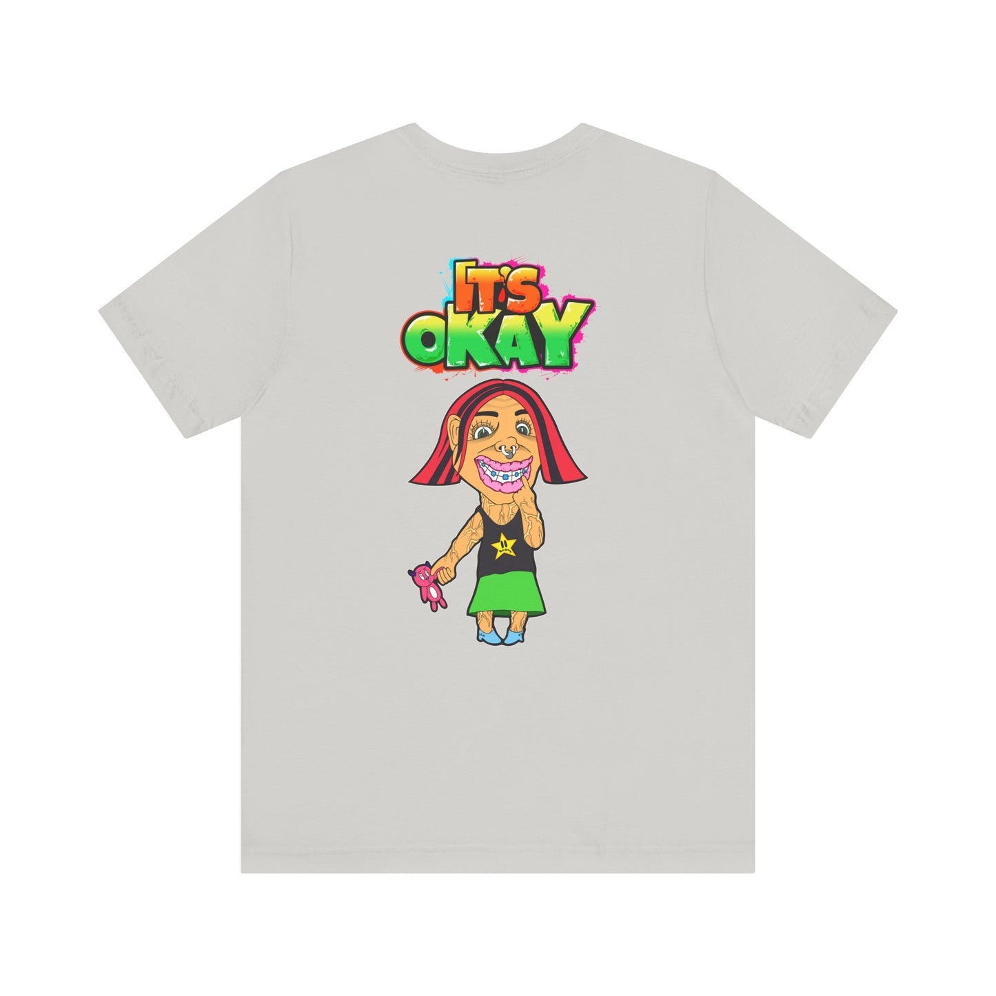 T-shirt with Koshi Bear Logo and Andy from the It's Okay Collection