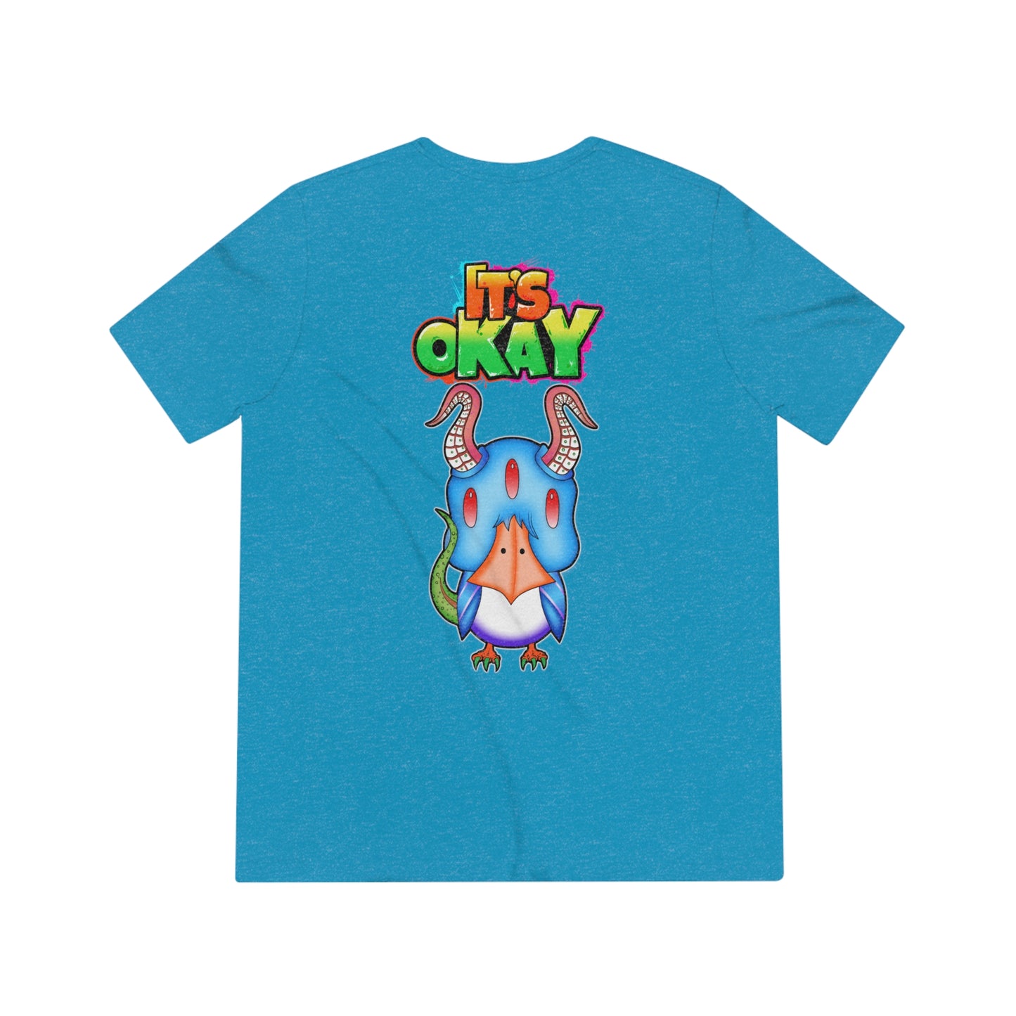 It's Okay Unisex Triblend Tee with Krishade