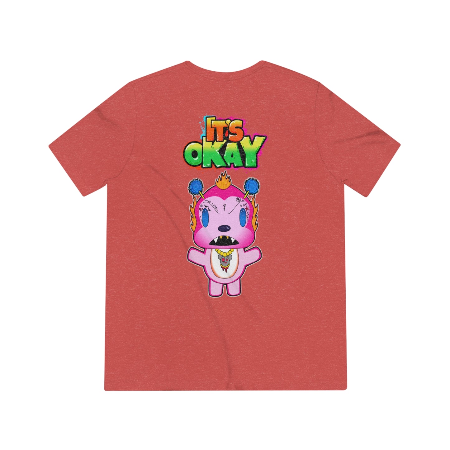 It's Okay Unisex Triblend Tee with Furioso