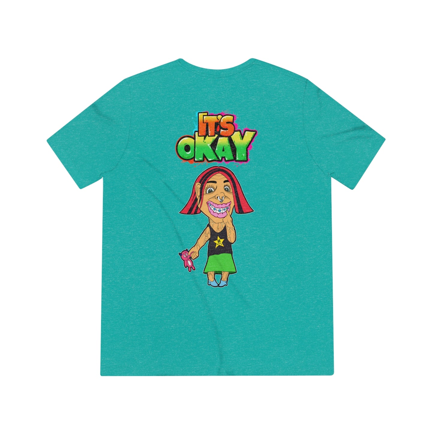 It's Okay Unisex Triblend Tee with Andy