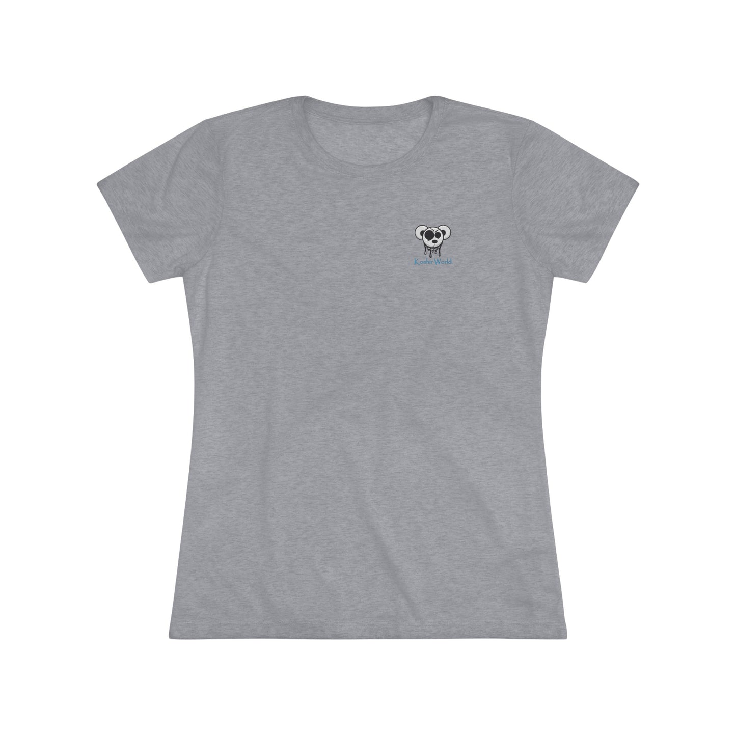 Women's Triblend Tee with the Koshi Bear