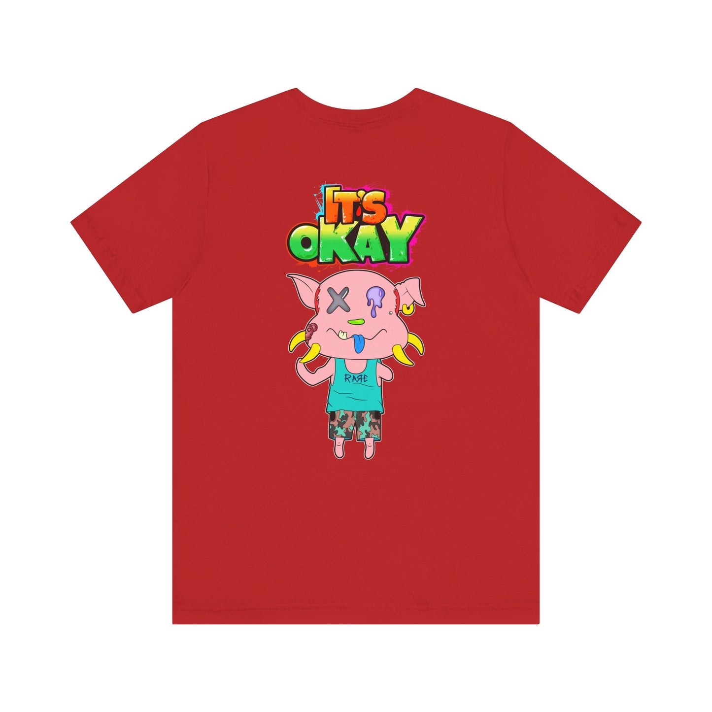 T-shirt with Koshi Bear Logo and Peasy from the It's Okay Collection