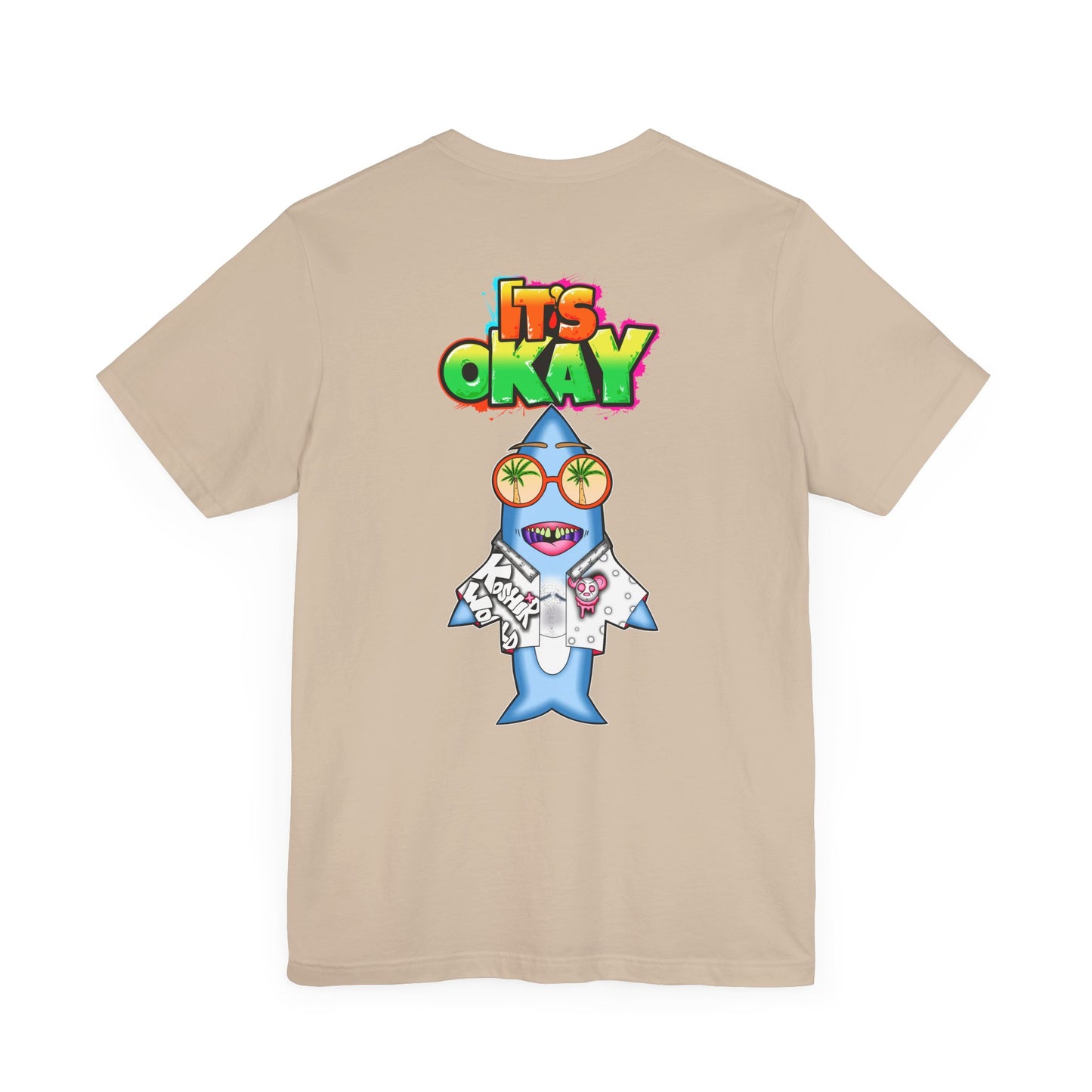 T-shirt with Koshi Bear Logo and Jawbo from the It's Okay Collection