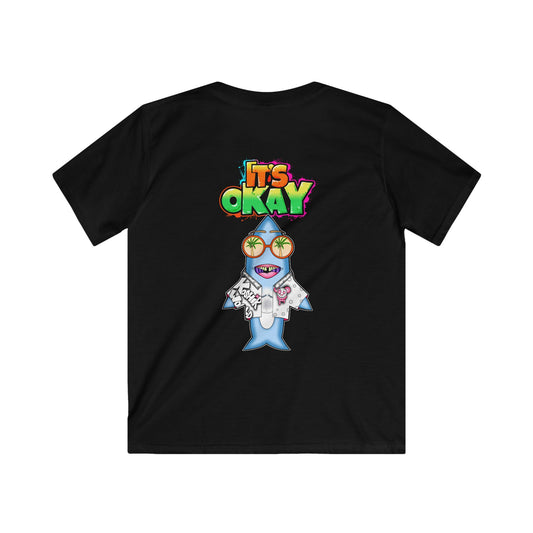 Kids Softstyle Tee with the Character Jawbo From the It's okay collection