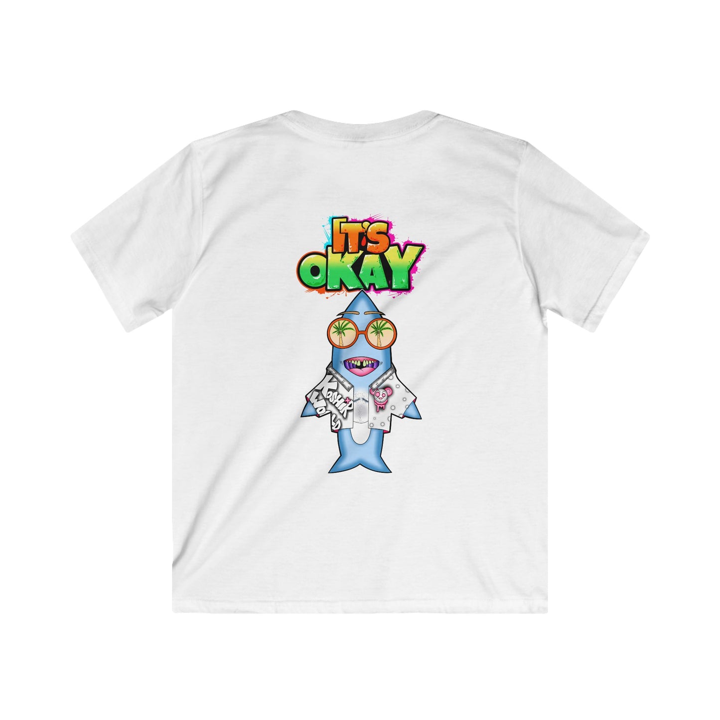 Kids Softstyle Tee with the Character Jawbo From the It's okay collection