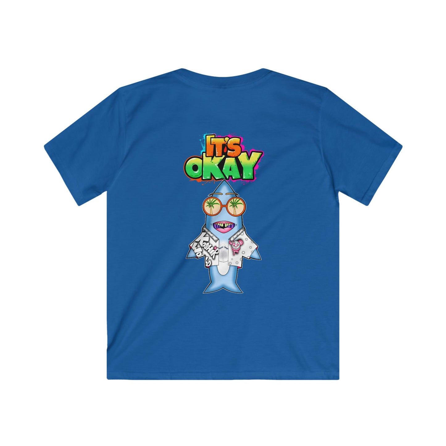 Kids Softstyle Tee with the Character Jawbo From the It's okay collection