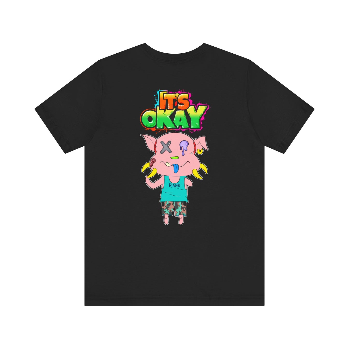 T-shirt with Koshi Bear Logo and Peasy from the It's Okay Collection