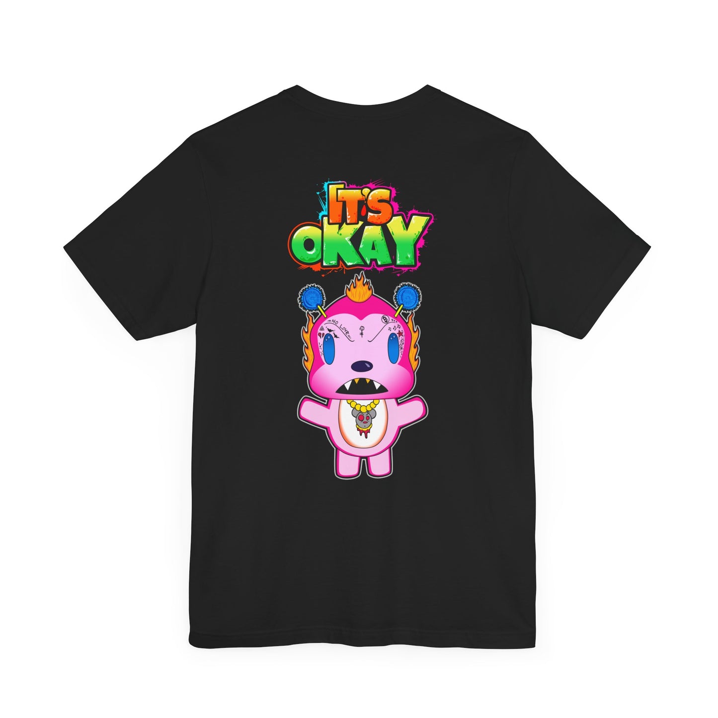 T-shirt with Koshi Bear Logo and  Phu from the It's Okay Collection