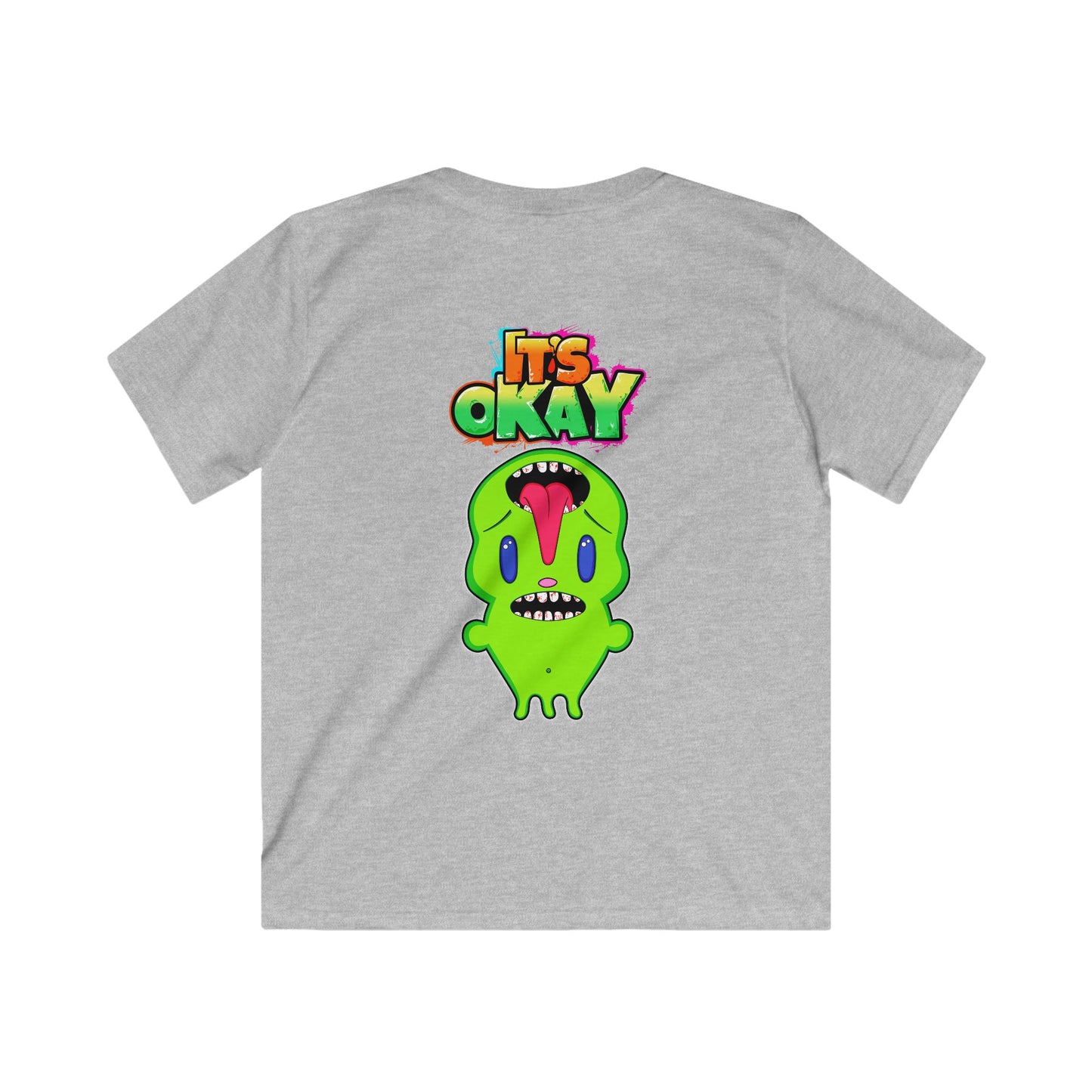 Kids Softstyle Tee with the Character Phutie From the It's okay collection