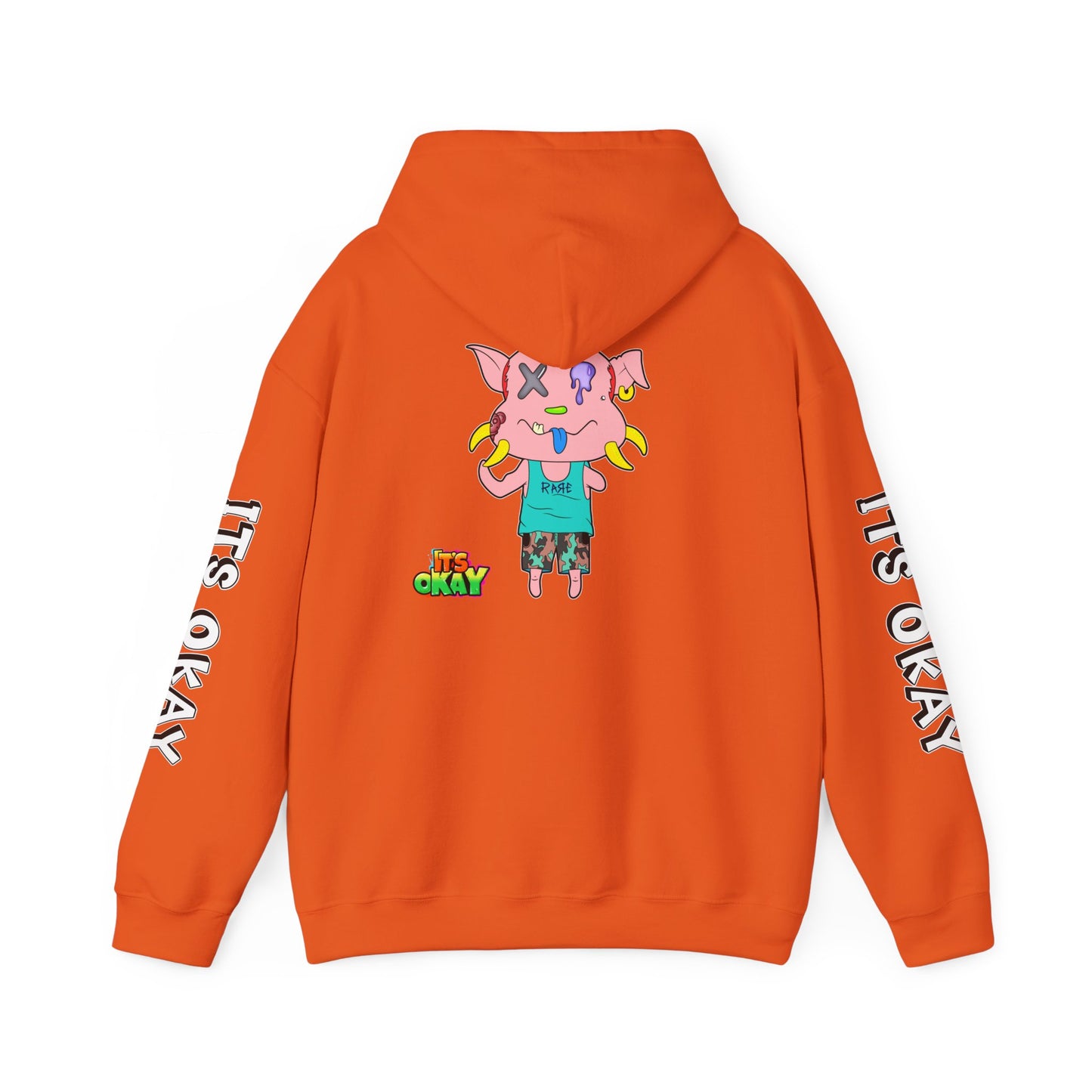 Graffiti It's Okay Unisex Hoodie Sweatshirt with Peasy