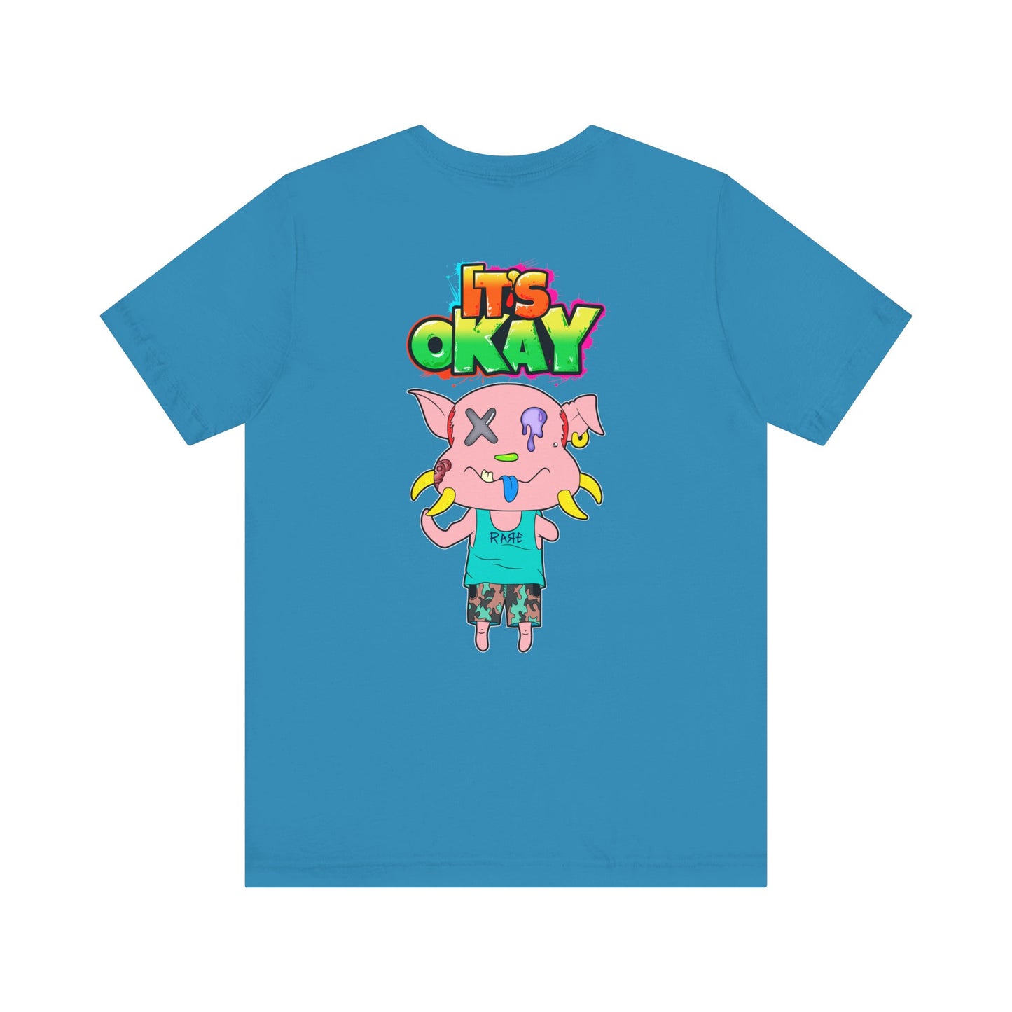 T-shirt with Koshi Bear Logo and Peasy from the It's Okay Collection