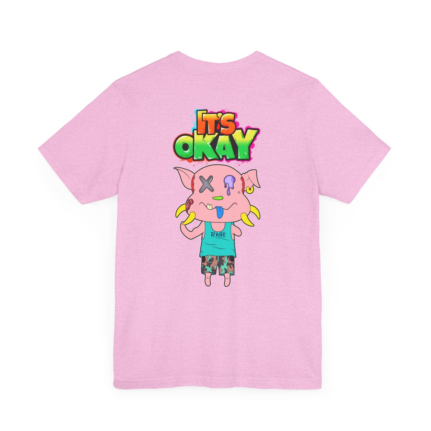 T-shirt with Koshi Bear Logo and Peasy from the It's Okay Collection