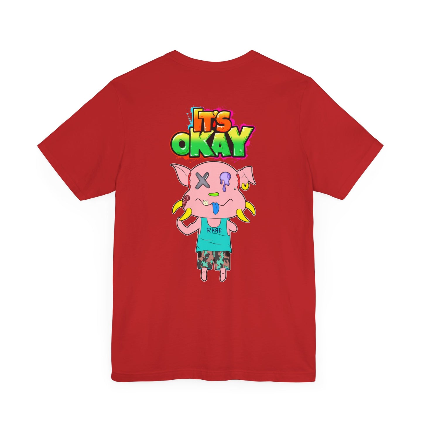 T-shirt with Koshi Bear Logo and Peasy from the It's Okay Collection