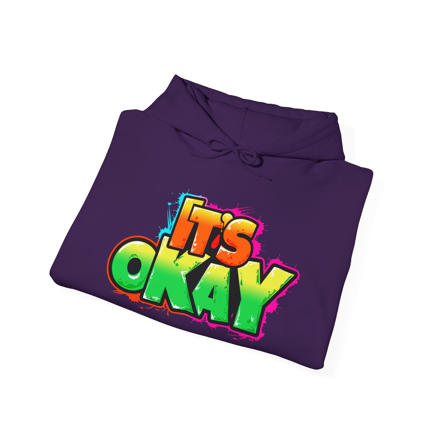 Graffiti It's Okay Unisex Hoodie Sweatshirt with Casel