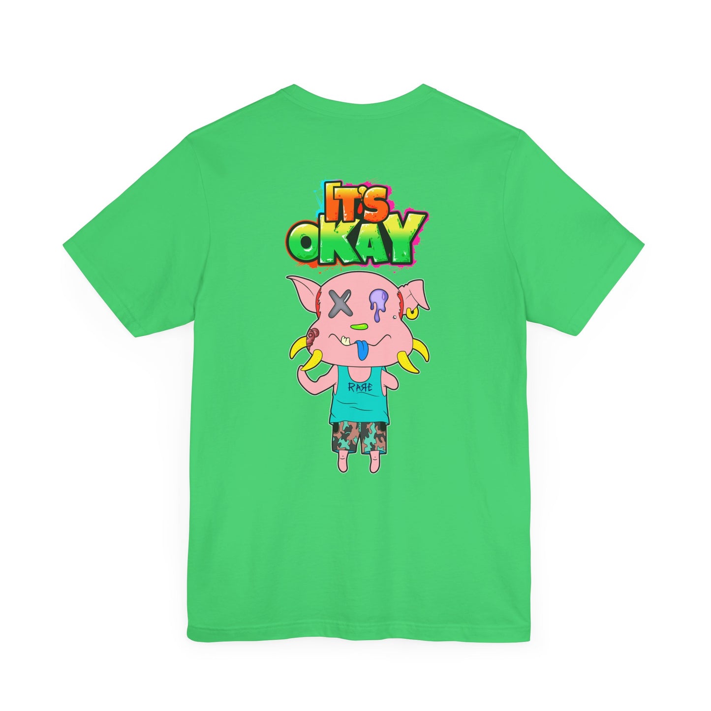 T-shirt with Koshi Bear Logo and Peasy from the It's Okay Collection