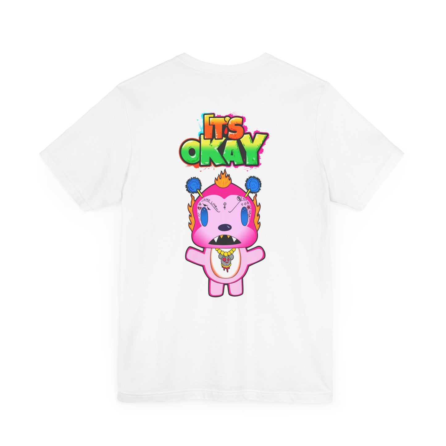 T-shirt with Koshi Bear Logo and  Phu from the It's Okay Collection