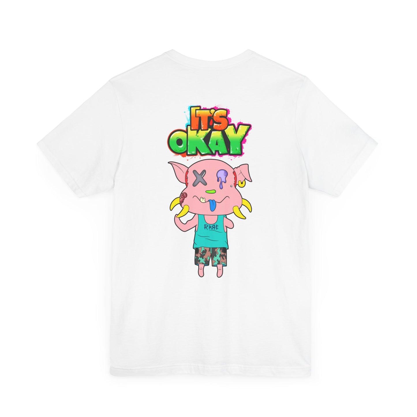 T-shirt with Koshi Bear Logo and Peasy from the It's Okay Collection