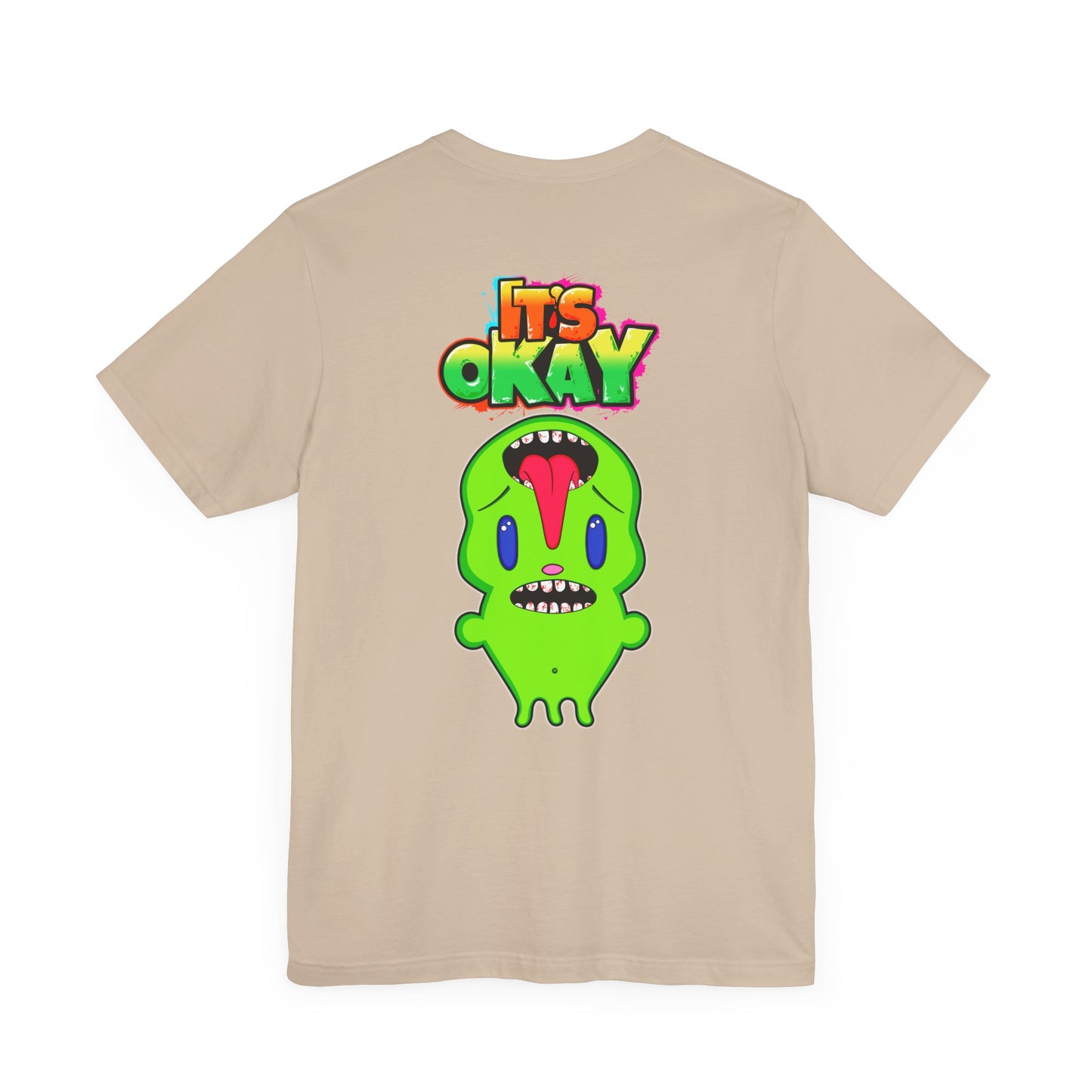 T-shirt with Koshi Bear Logo and  Phutie from the It's Okay Collection