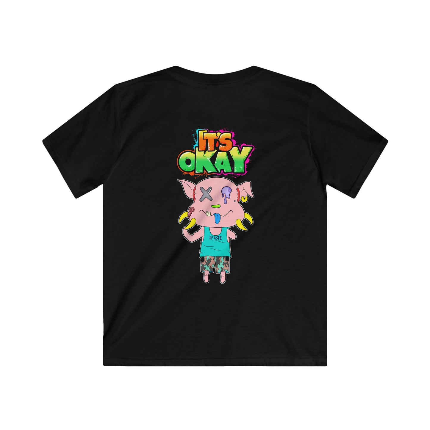 Kids Softstyle Tee with Peasy From the It's okay collection