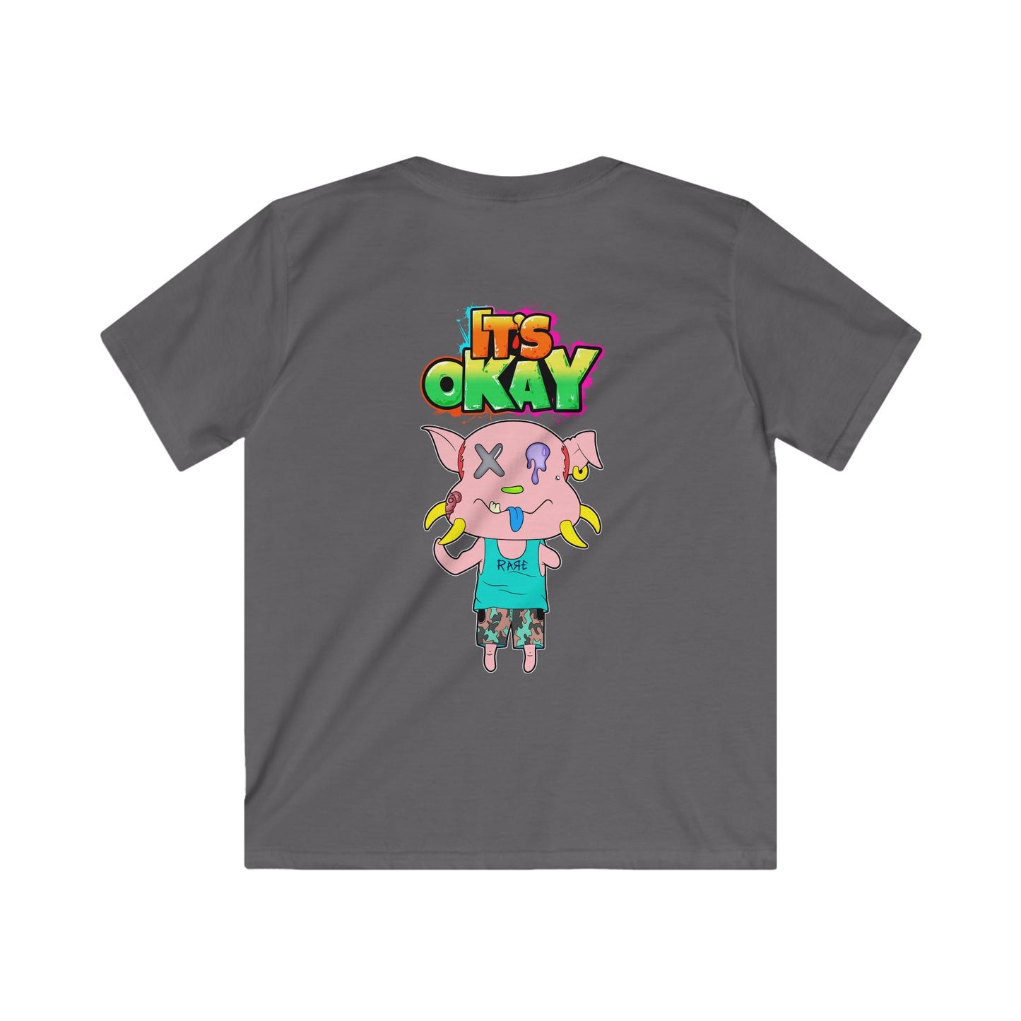 Kids Softstyle Tee with Peasy From the It's okay collection