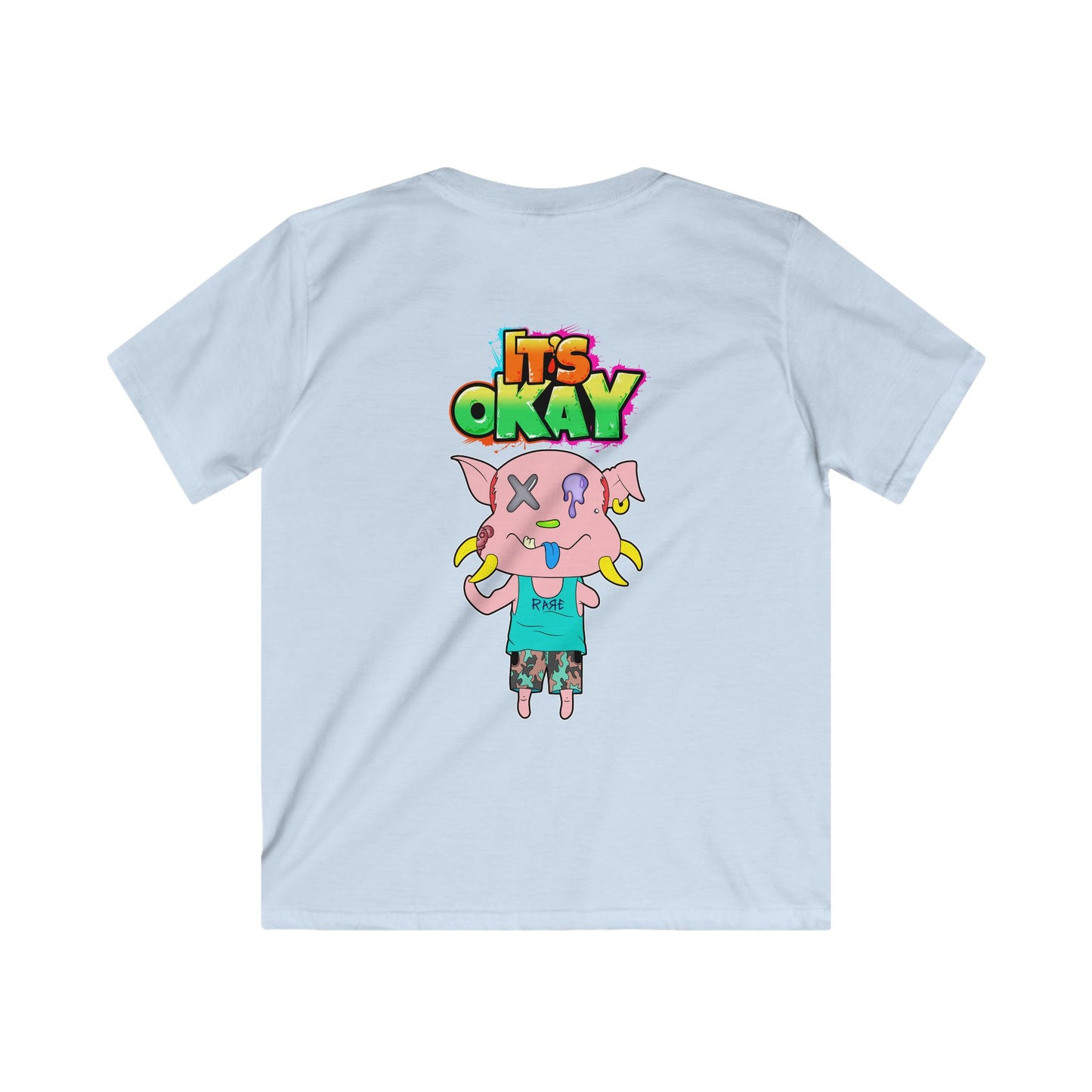 Kids Softstyle Tee with Peasy From the It's okay collection