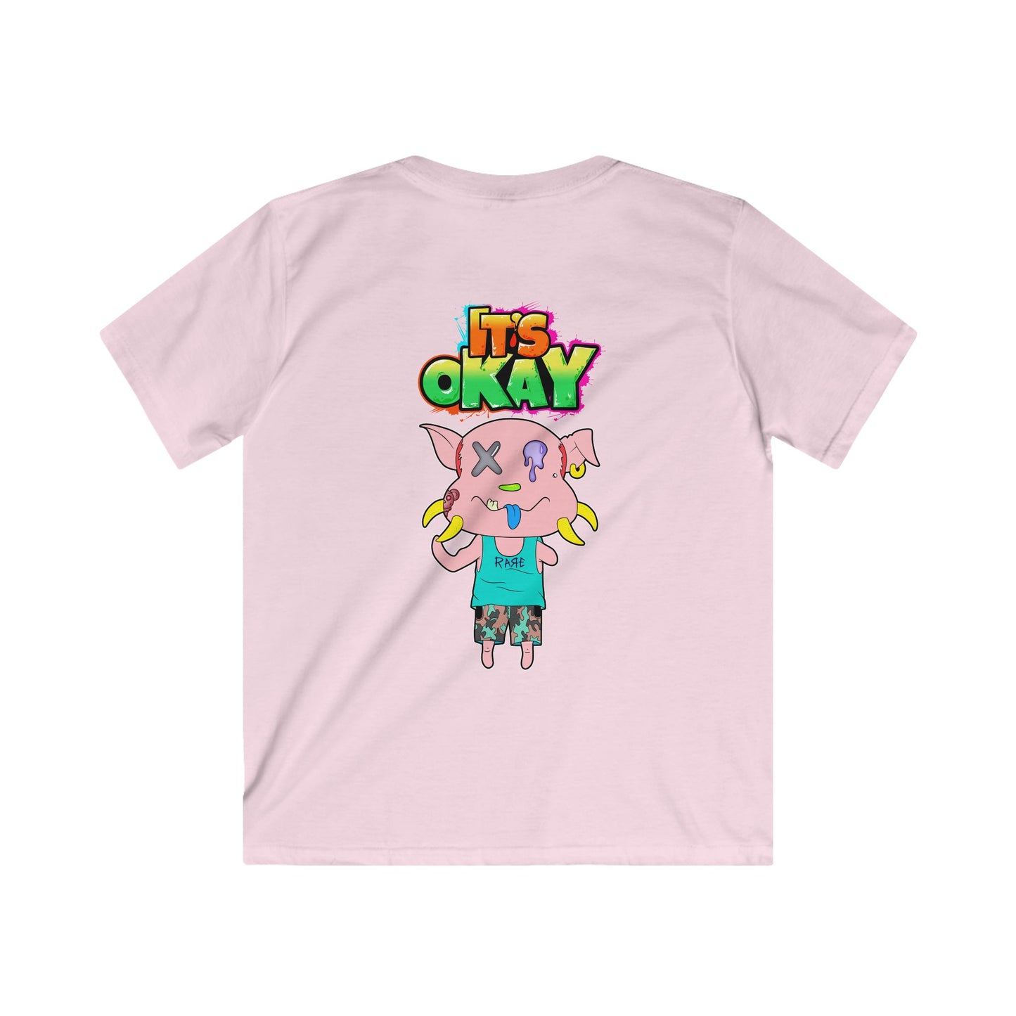 Kids Softstyle Tee with Peasy From the It's okay collection