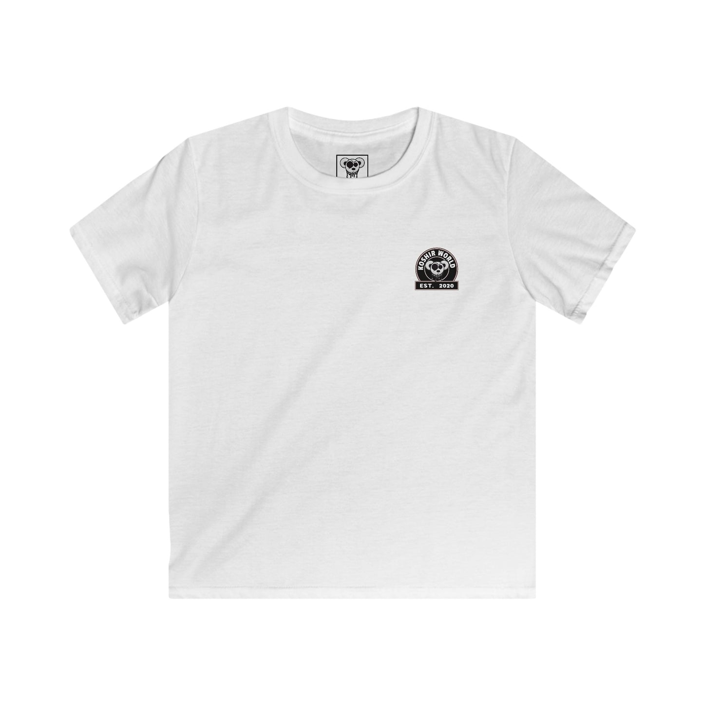 Kids Softstyle Tee with Lil' Drippi Characters, Est 2020 Logo