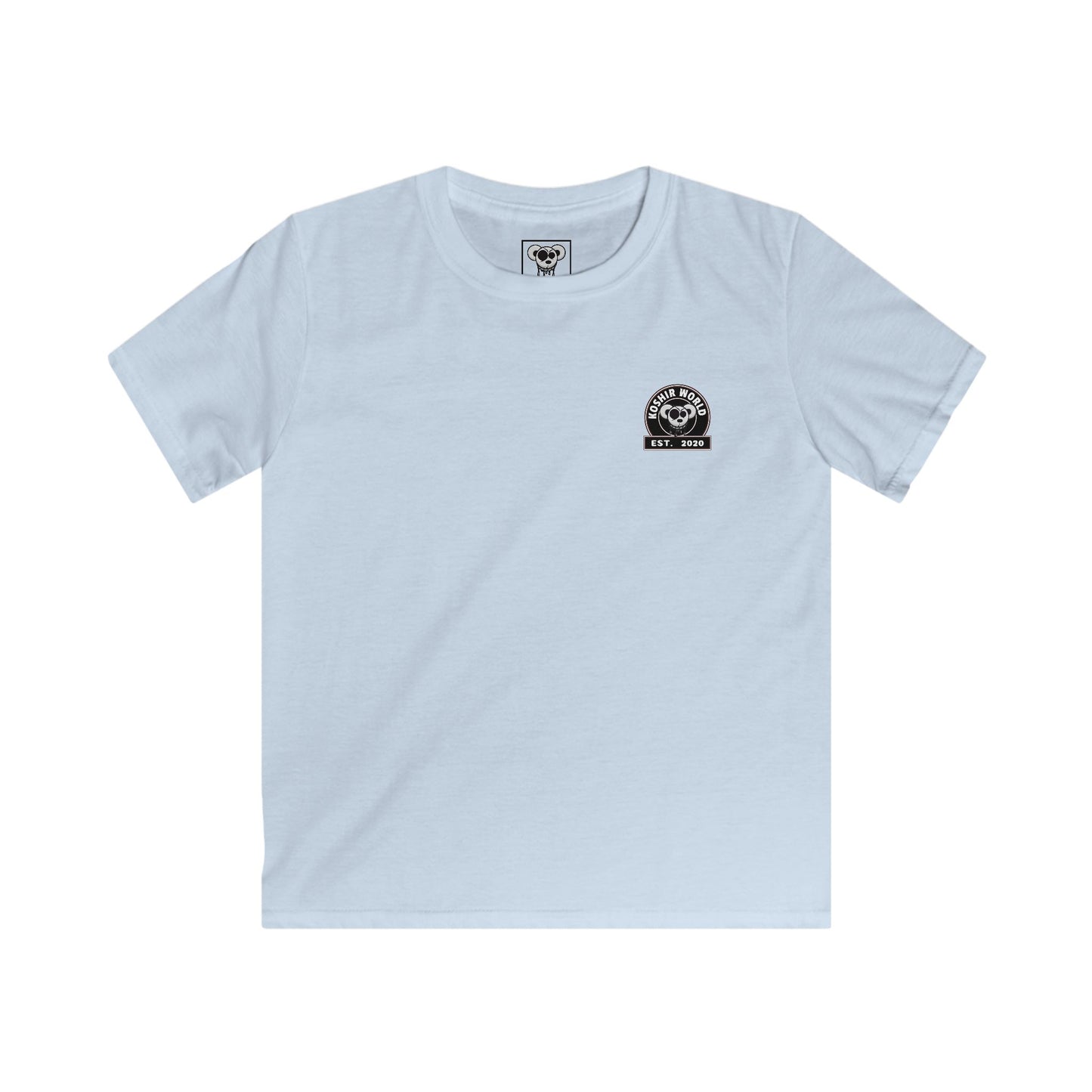 Kids Softstyle Tee with Lil' Drippi Characters, Est 2020 Logo