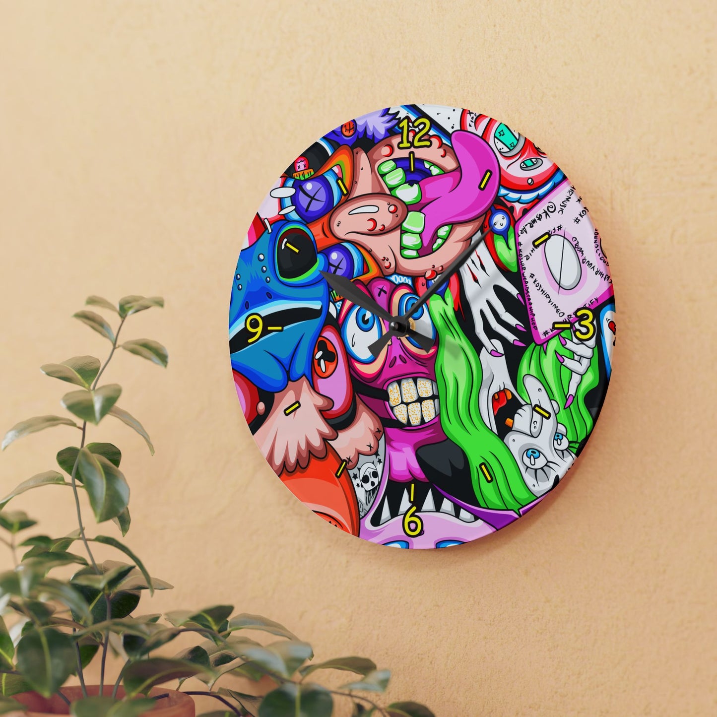 Koshir World Colorful Acrylic Wall Clock