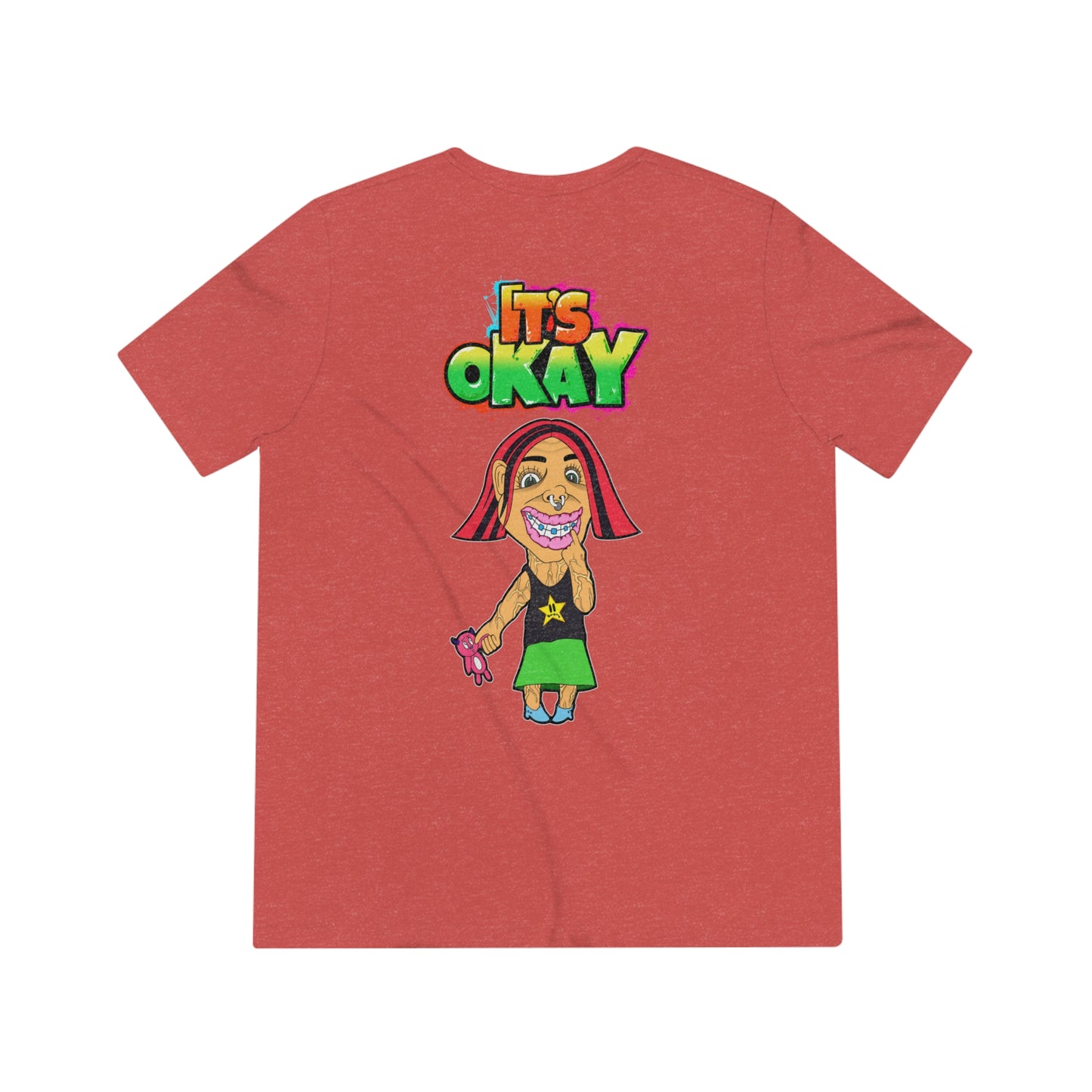 It's Okay Unisex Triblend Tee with Andy