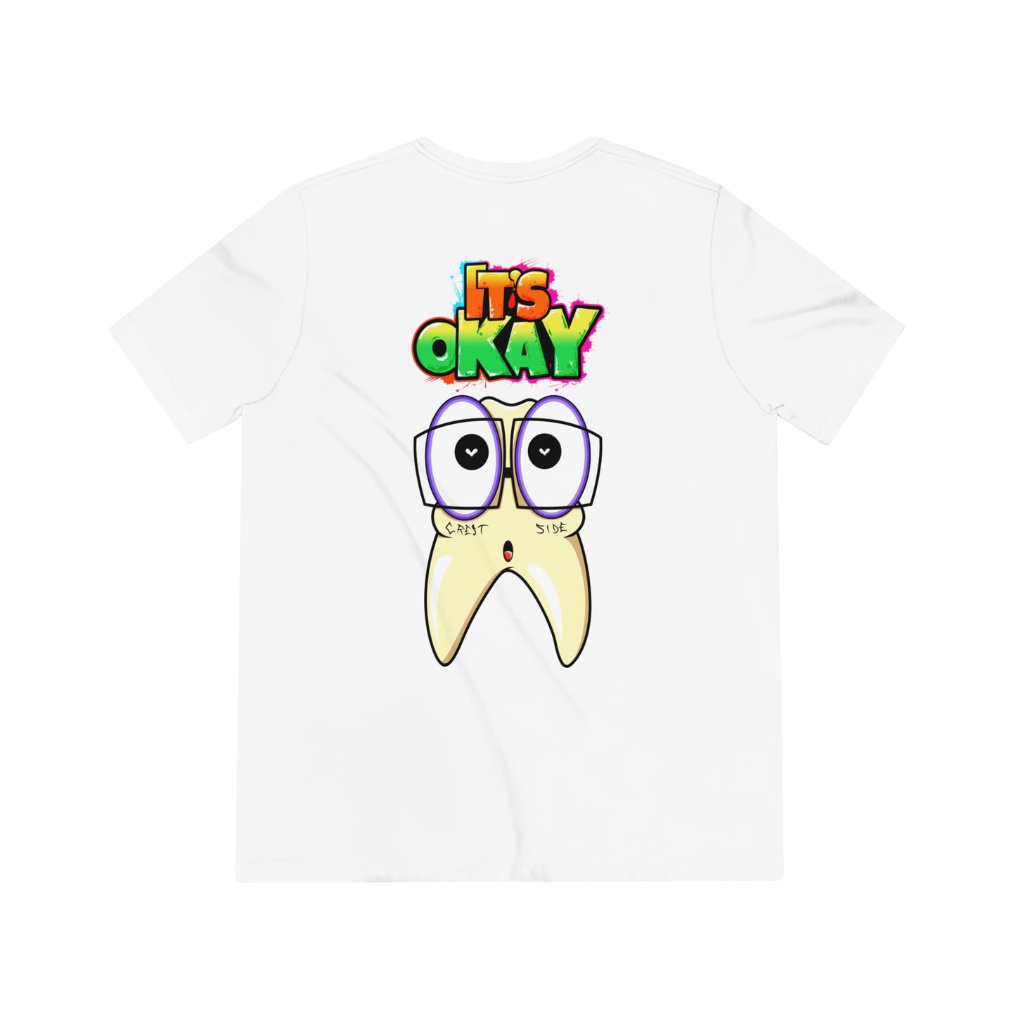 It's Okay Unisex Triblend Tee with Timmy the Tooth