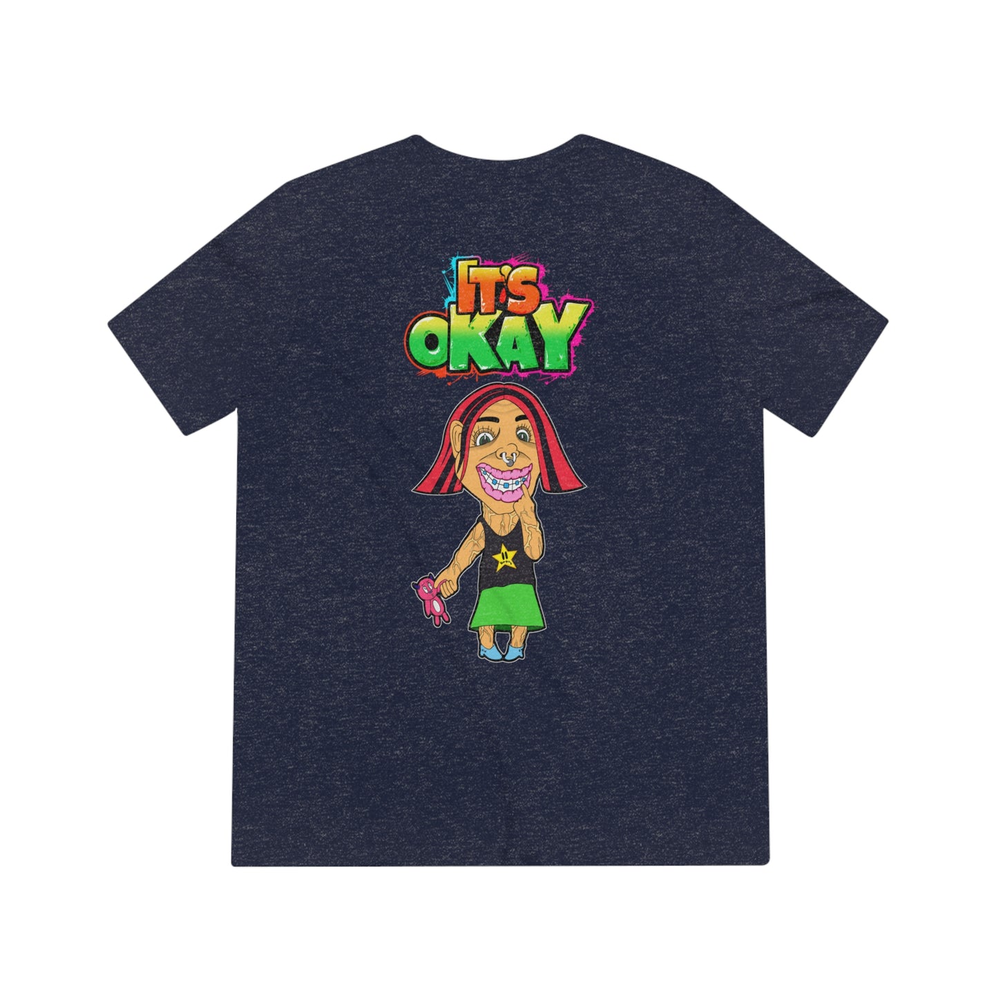 It's Okay Unisex Triblend Tee with Andy