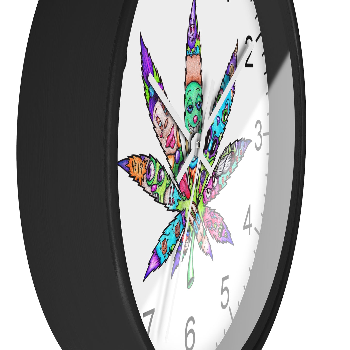 Cannabis leaf Wall Clock