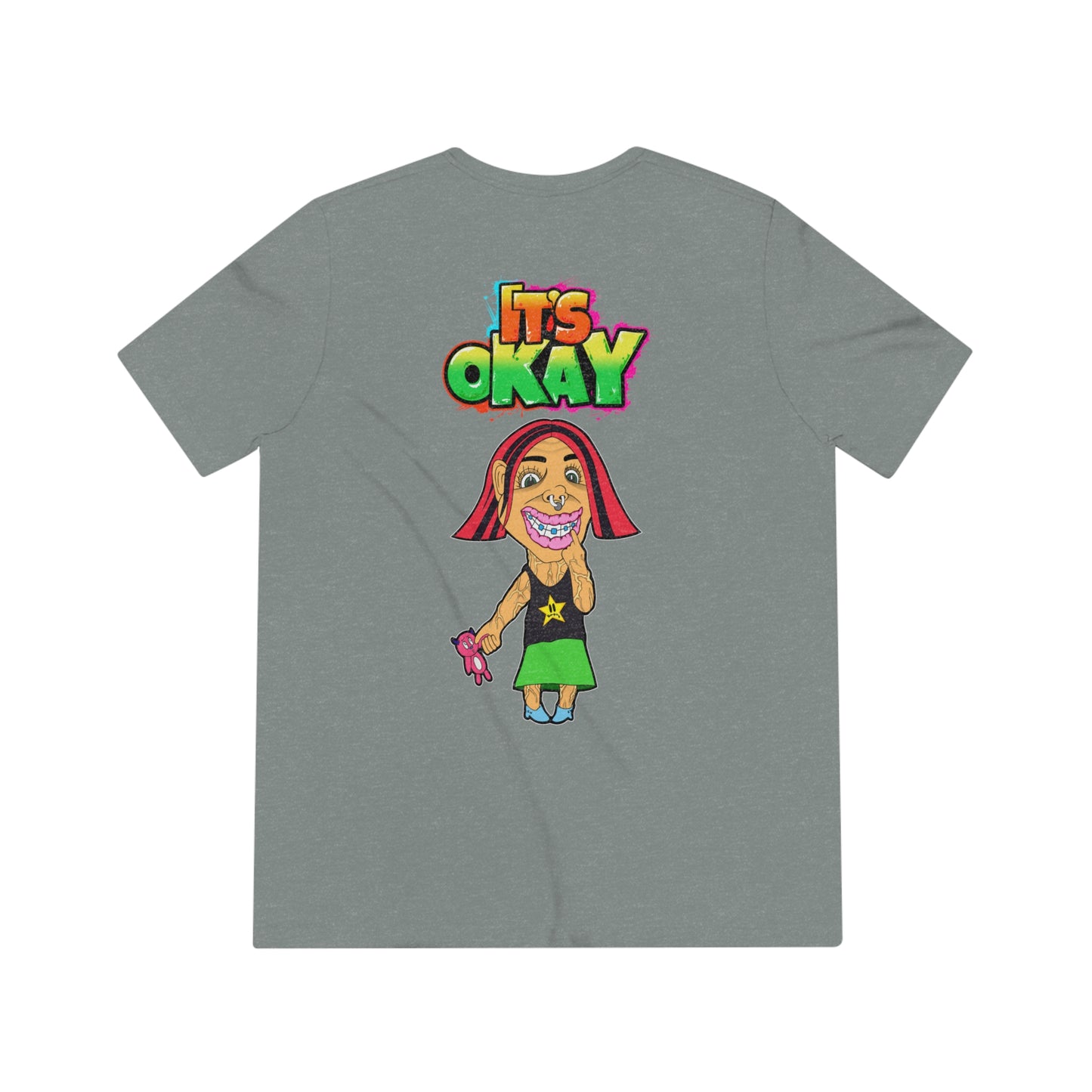 It's Okay Unisex Triblend Tee with Andy